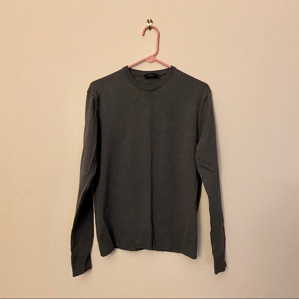 NEW Calvin Klein Collection Men’s Gray Crewneck